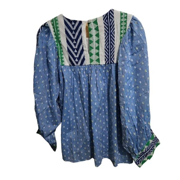 Anthropologie Verb Pallavi Singhee Rhapsody Embroidered Blouse - Picture 10 of 14